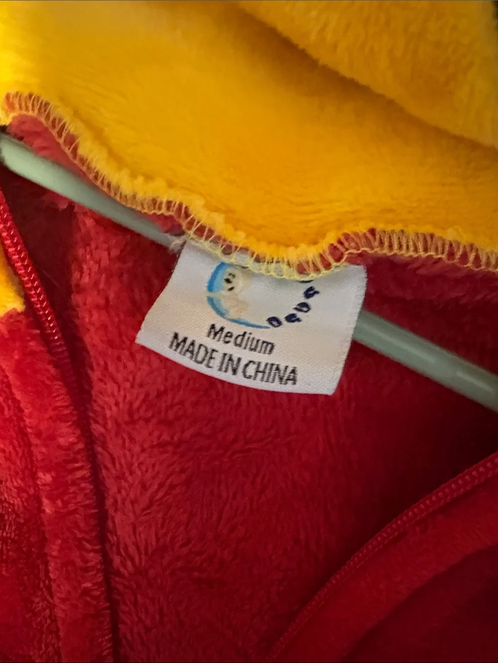 Pooh Children's Plush Hooded One-Piece - Cozy Bodysuit